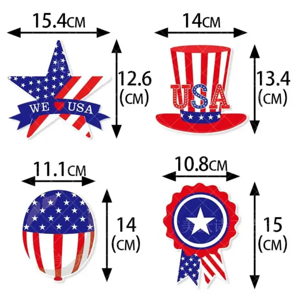 Wholesale American Independence Day Party Decoration Spiral Flags Bunting Hanging Decorations Holiday Party Arrangement Paper Materials