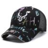 oly-39248960cccd2bbb89072bd36ae4645d Wholesale Korean Style Graffiti Embroidered Hat Breathable Baseball Hat Fashionable Casual All-match Sunscreen Hat Cap