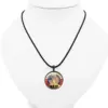 Wholesale Unisex US Sweater Chain Necklace In Ferroalloy With Artificial Crystal Inlay And Electroplated Finish