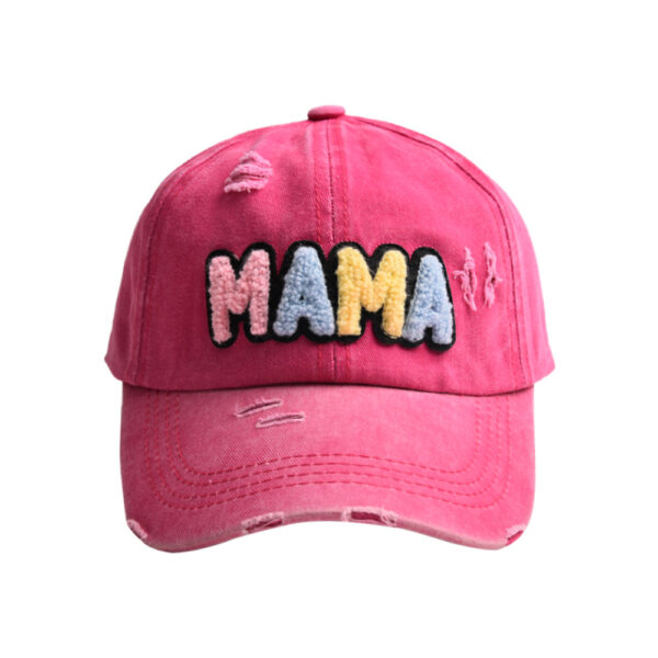 oly-39418b15d867710fa9143cf70bca8627 Wholesale color MAMA letter baseball cap outdoor sun protection sports cap Women
