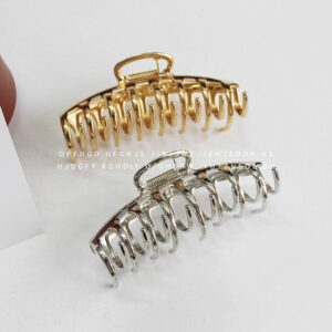 Wholesale 11cm European and American Simple Hairpin Hair Grab Large Shark Clip Metal Disc Hairpin Back Head Clip Hairpin Headwear Clip