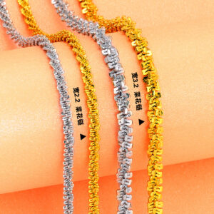 Wholesale 2023 New Style Cauliflower Chain Fashion 18K Electroplated Gold Girls Small Chain Ins Titanium Steel Necklace Stainless Steel Jewelry