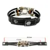 Wholesale Unisex Punk Weave Bracelet Made With Artificial Leather, Perfect For American National Day