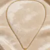 Wholesale Geometric Necklace For Adults Featuring Waterproof Non Tarnish 304 Stainless Steel With 18K Real Gold Electroplated And Woven Chain