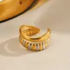 Wholesale Ion Plating (IP) 18K Gold Plated Pentagram Star Heart Shape 304 Stainless Steel IG Style Glam Vintage Style Waterproof Non Tarnish Open Rings
