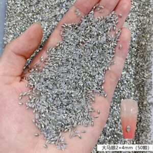 Pointed white pointed zircon 2*4 big horse eye / 50