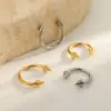 Wholesale Titanium Alloy Gold Plated Vacuum Electroplating (In Furnace) Gold Steel Color Geometric Handmade Unisex Piercing Lip Stud