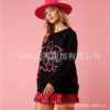 Wholesale  Trade Valentine's Day Heart Sequin Women's Sweatshirt Sequin Long-Sleeved Casual Loose Top