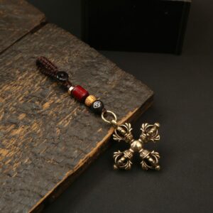 Cross lotus vajra + auspicious cloud rope