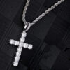 Wholesale Twist Chain Cross Men's Simple Jewelry Casual Pendant Hip-Hop Necklace Pendant Men's Popular Cross