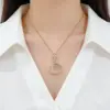 Wholesale Ice Cream Necklace For Sibling Suit, Waterproof 304 Stainless Steel With 14K Gold Plated UV Coating And Artificial Gemstones