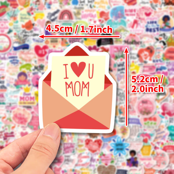 oly-39f3213f293ff9f649a57c6f1406a6e2 Wholesale 50-200 pieces Mother's DAY stickers HAPPY HAPPY Mother's DAY stickers