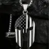 Wholesale American Flag Pendant Necklace For Women With 304 Stainless Steel Box Chain, Waterproof Non Tarnish