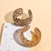 oly-3a17db38f205faa03852a9ea0527d26d Wholesale Fashionable Leopard Print Open Wide Version C-Shaped Acetate Bracelet Export Exaggerated Geometric Pattern Bracelet