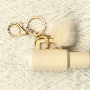 Milky white (hair ball style)