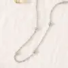 Wholesale Simple Style Solid Color Stainless Steel Necklace