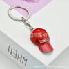 oly-3a5c6f5940ab0ffae70865e9b4f97d6b Wholesale hip-hop baseball cap keychain car pendant key ring backpack charm alloy key chain