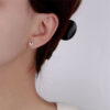 oly-3a5e71c3ef7139fe9aafeb064b543e5b Wholesale S925 Sterling Silver Inlaid Moon Silver Ear Stud Women's Light Luxury High-end Sense Earrings Small Elegant Fashion Niche Earrings