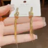oly-3a7589cad4e6679d830f75498711d4ea Wholesale Hand Of Fatima Drop Earrings For Women In 14K Gold Plated Copper With Waterproof UV Plating And Artificial Gemstones