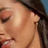 Wholesale 304 Stainless Steel Geometric PVD Coated 18K Real Gold Plated Real Gold Plated Basic Simple Style Commute Waterproof Non Tarnish Ear Studs