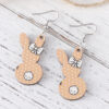 oly-3a7ed19d48566ddf3fc38b00fc3b80c5 Wholesale Easter Cute Flower Bow Rainbow Rabbit Pendant Earrings Wooden Double-sided Earrings Gift