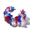 Wholesale Red White Blue Rose Petal Hairband Festival Party Hairband Fake Flower Hair Accessories Bohemian Unisex Headwear