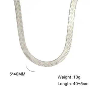 Silver / 5mm Wide / 40 5cm Long