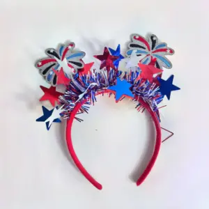 Embroidered Fireworks Headband