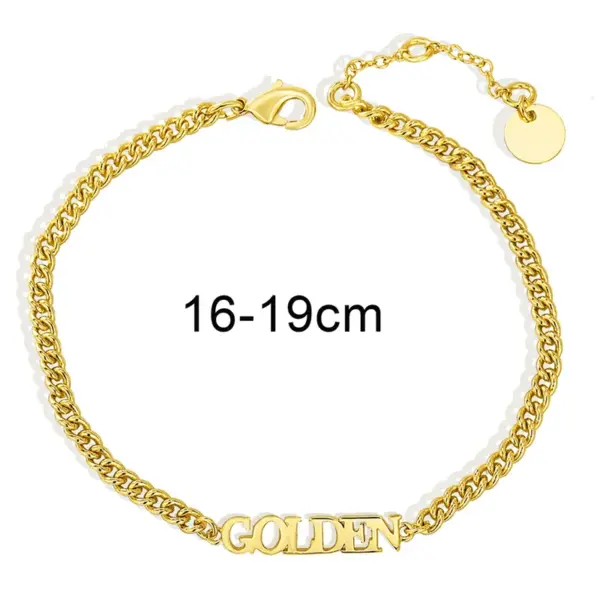 Wholesale Handmade Geometric Bracelets For Women In Copper With 18K Real Gold Electroplated And Rhinestone Inlay