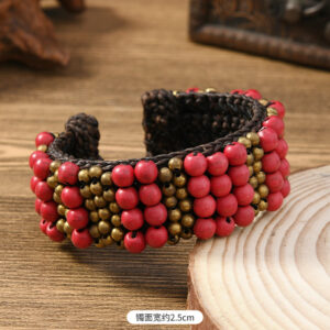 Braided natural stone bracelet (style 12)
