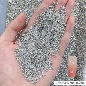 Pointed white pointed zircon 2*3 small denier / 50