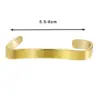 Wholesale Open Arrowhead Copper Bracelet Simple Design Trendy Minimalist Style Irregular Brass Heart Shape Handmade