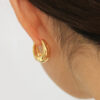 oly-3b70691c269f9c1b3bc9aeb4520c5cc3 Wholesale French Retro Celi Metal Brass Gold-Plated Earrings Cold Style High-Quality Earrings Jewelry