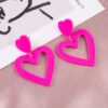 oly-3bc5791c7ab5105bdff092b0c6e2a722 Wholesale Double Heart Earrings Pendant Heart Earrings Women Love Heart Pendant Earrings Valentine's Day Gift