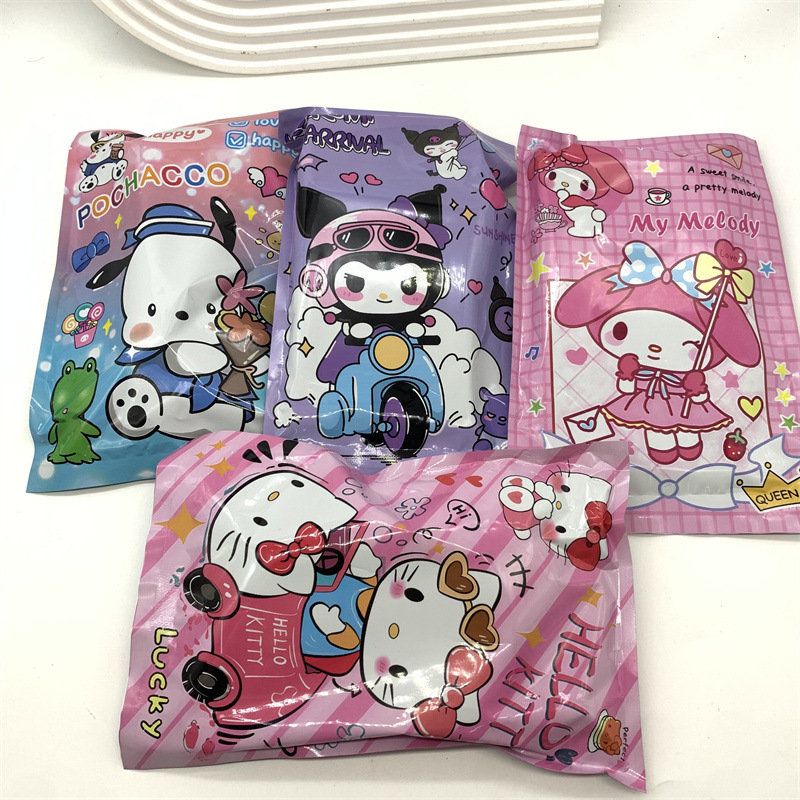 Wholesale Foreign trade cross-border Sanrio blind bag coolomi nail stickers note hand account stickers big eared dog surprise gift bag blind box