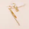 Wholesale 1 Pair Luxurious Simple Style Commute Tassel Copper Drop Earrings