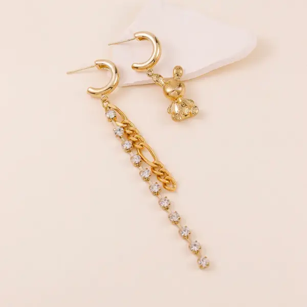 Wholesale 1 Pair Luxurious Simple Style Commute Tassel Copper Drop Earrings