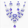 Wholesale Women Jewelry Set Earrings Jewelry Gold Plated Red/Blue/Purple Suitable for Party Wedding