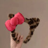 oly-3c4353a3d4d6bdcfb42fd627e17f62cd Wholesale Cartoon Style Plush Hair Band Pink Bow Decoration Hair Band Daily Wear Non-slip Headband Valentine's Day Gift