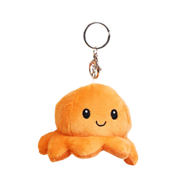 Wholesale Creative Cute Flip Face Octopus Keychain Plush Pendant Doll Plush Toy Bag Pendant