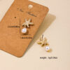 Wholesale 1 pair of summer temperament metal starfish pearl tassel ladies earrings earrings holiday style