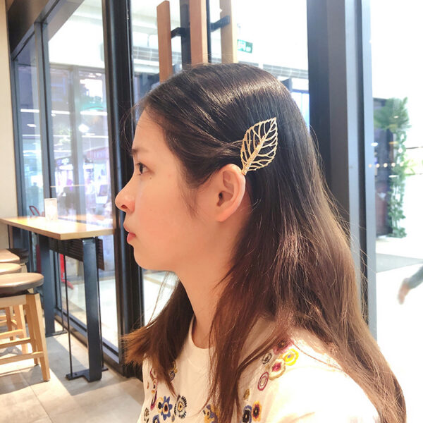Wholesale retro hollow leaf clip side clip South Korea duck bill clip hairpin hairpin hair accessories