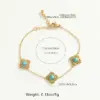 Wholesale 1-piece Gold Stainless Steel Vintage Flower Turquoise Women's Fashion Bracelet Suitable For Party Banquet Daily Wear Gift Jewelry
