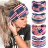 Wholesale American Flag Headband Independence Day Wide Headband Stars And Stripes Headscarf Women's College Style Bohemian