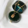 Wholesale Plated Vacuum Plating 18K Gold Plated GOOD LUCK Letter 304 Stainless Steel Vintage Style Classic Style 304 Stainless Steel Pendant Necklace