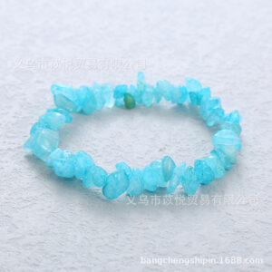 Blue chalcedony color / Bracelet circumference is about 18cm
