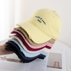 Wholesale Korean-style All-match No-pick Baseball Cap Women's Simple Face Shown Small Wide-brimmed Cap Spring and Summer Soft-top Couple's Hat