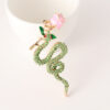 Wholesale Rose Zodiac Snake Car Keychain Zodiac Animal Bag Key Chain Pendant Small Gift