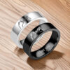 Wholesale  Titanium Steel Couple Rings I Love You Hand-In-Hand Men and Women Ring Hand Jewelry