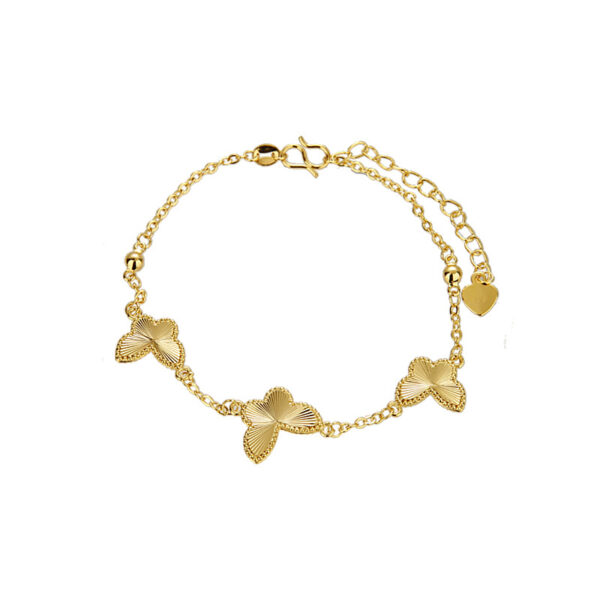 oly-3cd9ac1244fc402fb92a6072670835c8 Wholesale Gold Double-Sided Butterfly Bracelet for Women, Niche Design, Light Luxury, High-End, Versatile and Exquisite Hand Jewelry